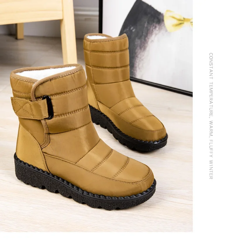 Waterproof Winter Boots for Women 2025 New Faux Fur Long Plush Snow Boots Woman Platform Shoes Warm Cotton Couples Ankle Boots Waterproof Winter Boots for Women 2025 New Faux Fur Long Plush Snow Boots Woman Platform Shoes Warm Cotton Couples Ankle Boots