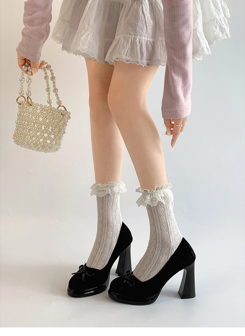 Butterfly-knot Women Mary Jane Shoes Fashion Shallow Slip on Pumps Concise Dress Thick Heel Ladies Footwear