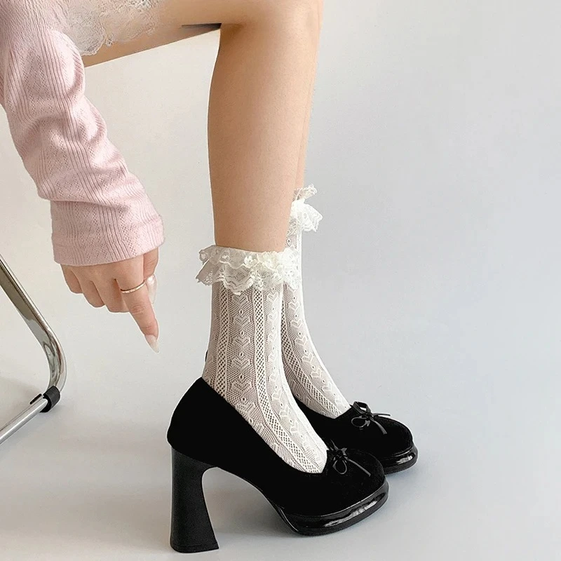 Butterfly-knot Women Mary Jane Shoes Fashion Shallow Slip on Pumps Concise Dress Thick Heel Ladies Footwear Butterfly-knot Women Mary Jane Shoes Fashion Shallow Slip on Pumps Concise Dress Thick Heel Ladies Footwear