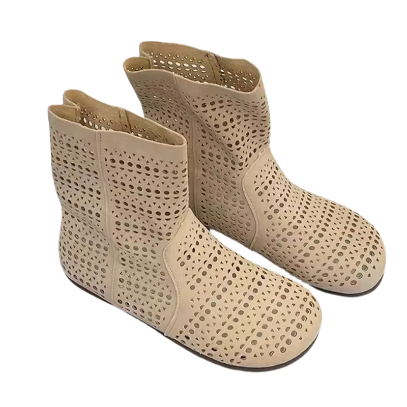 Women Flats Shoes Ankle Designer Sandals New Summer Woman Sport Shoes 2025 Fashion Cool Boots Dress Breathable