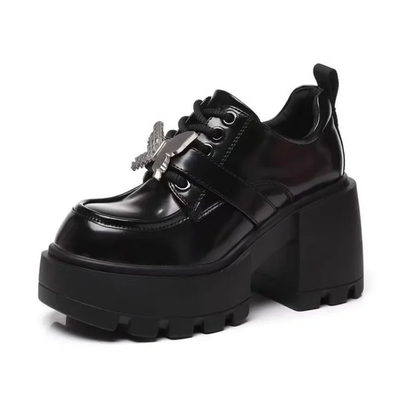 Women’s Thick Bottom Hidden Heel Slip-On Shoes Soft Bottom Platform Casual Loafers Trendy Black Comfortable Silk Surface Women's Thick Bottom Hidden Heel Slip-On Shoes Soft Bottom Platform Casual Loafers Trendy Black Comfortable Silk Surface