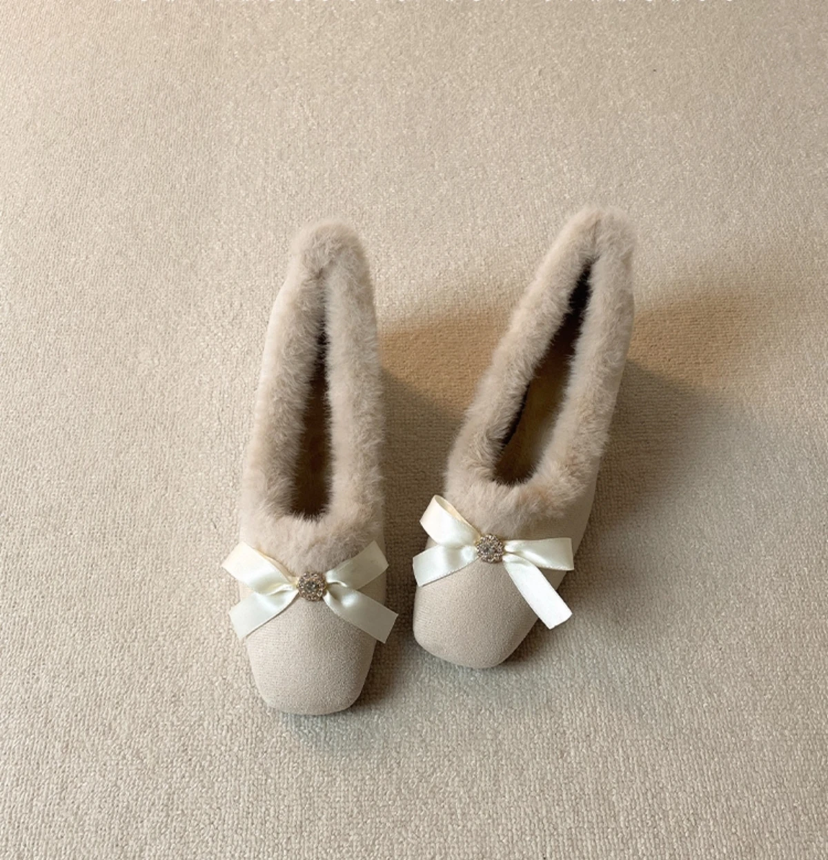 Fur Women High Heels Shoes Chunky Fashion Suede Pumps Designer Shallow Winter Boots Sexy Luxury Dress Zapatos Mujer Botas