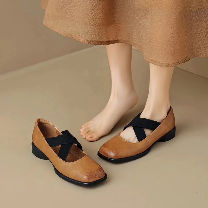 Women’s Outdoor Shoes British Style Mary Jane High Heels Loafers Ladies’ Casual Shoes Work and Party Wear Women's Outdoor Shoes British Style Mary Jane High Heels Loafers Ladies' Casual Shoes Work and Party Wear