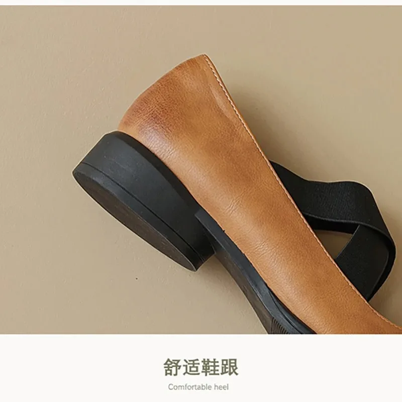 Women’s Outdoor Shoes British Style Mary Jane High Heels Loafers Ladies’ Casual Shoes Work and Party Wear Women's Outdoor Shoes British Style Mary Jane High Heels Loafers Ladies' Casual Shoes Work and Party Wear