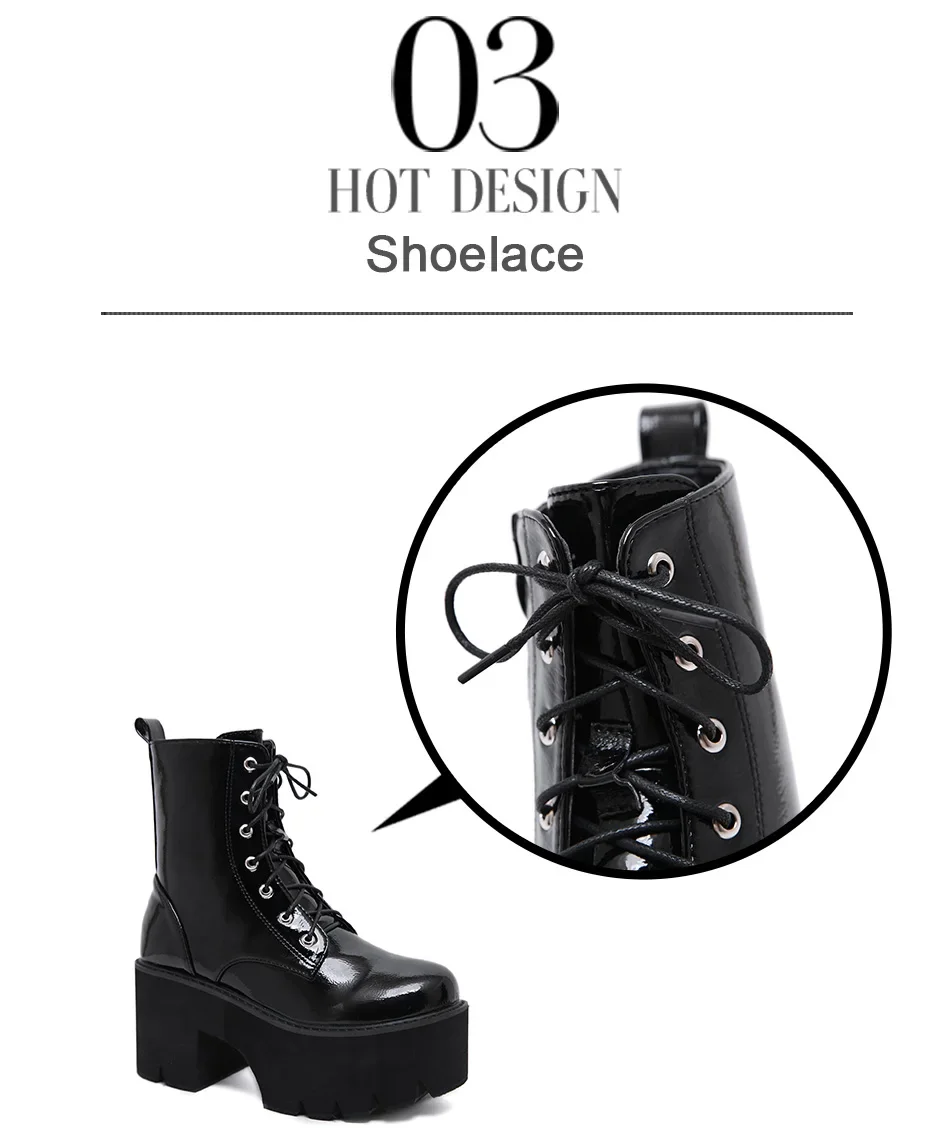 Women's Side Zipper Platform Boots Comfy Round Toe Lace Up Shoes Fashion Solid Color Comabt Boots Chunky Heels Women's Side Zipper Platform Boots Comfy Round Toe Lace Up Shoes Fashion Solid Color Comabt Boots Chunky Heels