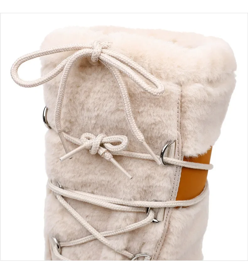 Women's Winter Boots 2025 New Thickened Space Boots Women Fur Splicing High Tube Woman Snow Boots Ldaies Winter Shoes Non-slip Women's Winter Boots 2025 New Thickened Space Boots Women Fur Splicing High Tube Woman Snow Boots Ldaies Winter Shoes Non-slip