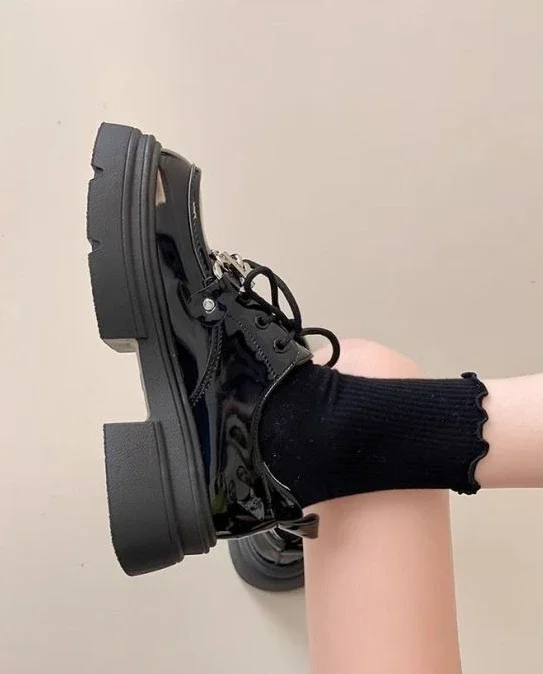 Platform Round Toe Ladies Pumps Women's Shoes with Medium Heels Chic Point Non Slip on Offer Shoe High Quality Lastest Discount