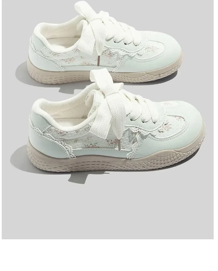 Flat Bottom Women's Board Shoes Summer New Fashion Breathable Heightening White Sneakers Soft Bottom Rubber