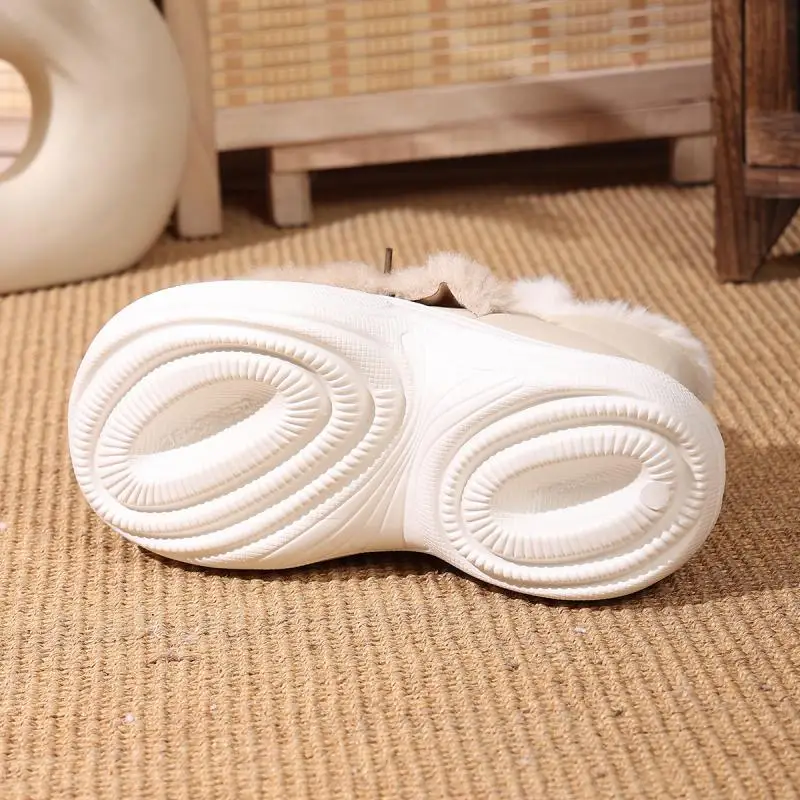 Comfort Thick Bottom Fluffy Fur Snow Boots Women 2025 Winter Chunky Platform Non Slip Furry Ankle Boots Warm Thick Plush Shoes