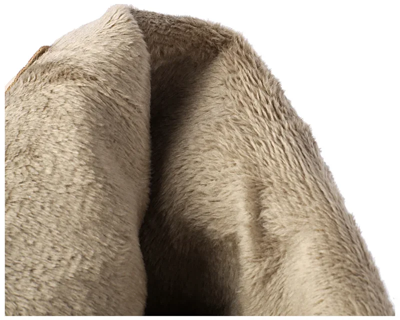 Winter Plush Slouch Buckle Belt Knee High Boots Women Chunky Heels Dress Party Ladies Brown Pleated Microfiber Zipper Long Boots