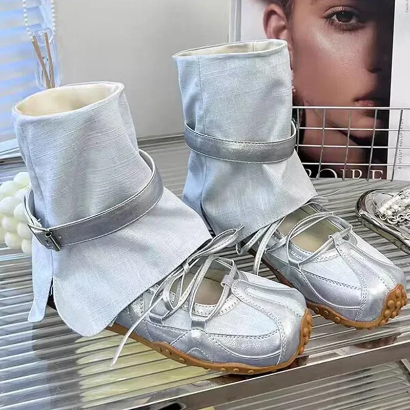 Flats Women Cool Boots Casual Sport Shoes Designer Trend Sneakers Summer Woman Fashion Shoes 2025 New Brand Zapatillas De Mujer