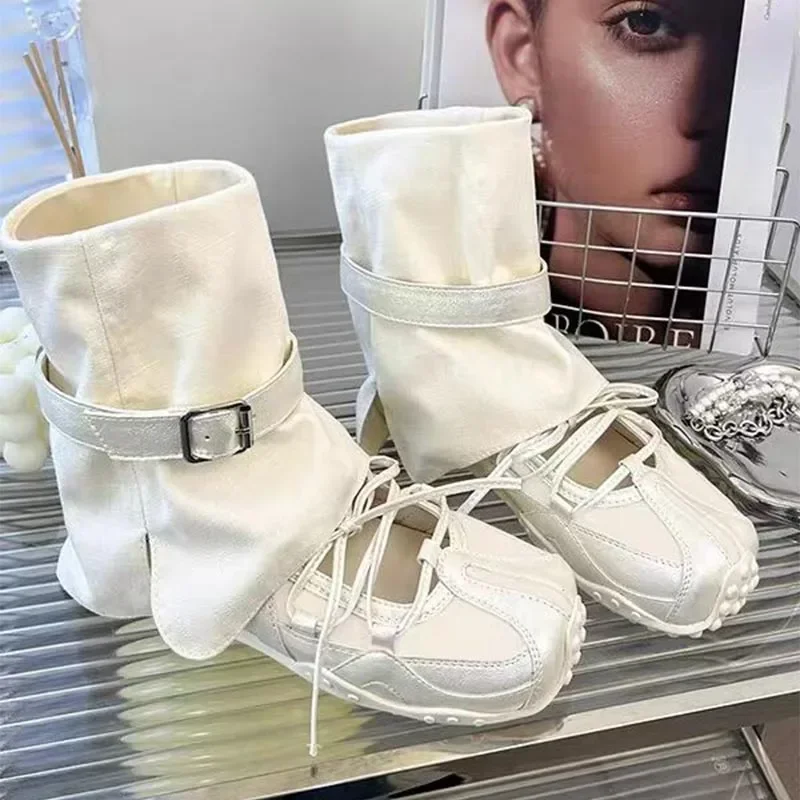 Flats Women Cool Boots Casual Sport Shoes Designer Trend Sneakers Summer Woman Fashion Shoes 2025 New Brand Zapatillas De Mujer