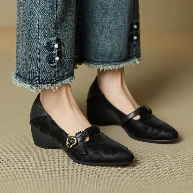 Pointed Toe with Medium Heels Shoes for Women Wedge Heel Woman Pumps Chic and Elegant Quick Delivery Y2k Point Discount Young Pointed Toe with Medium Heels Shoes for Women Wedge Heel Woman Pumps Chic and Elegant Quick Delivery Y2k Point Discount Young