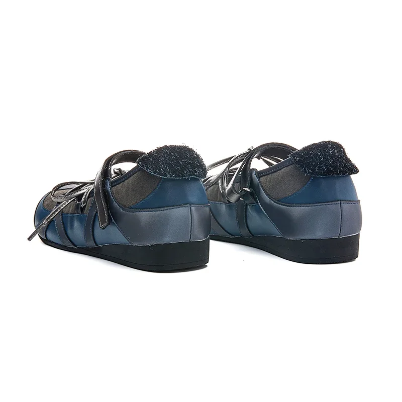 2025 New Women's Flat Mary Jane Shoes Non-slip Lace-up Ballet Loafers for Women Large Size Square Toe Female Shoes