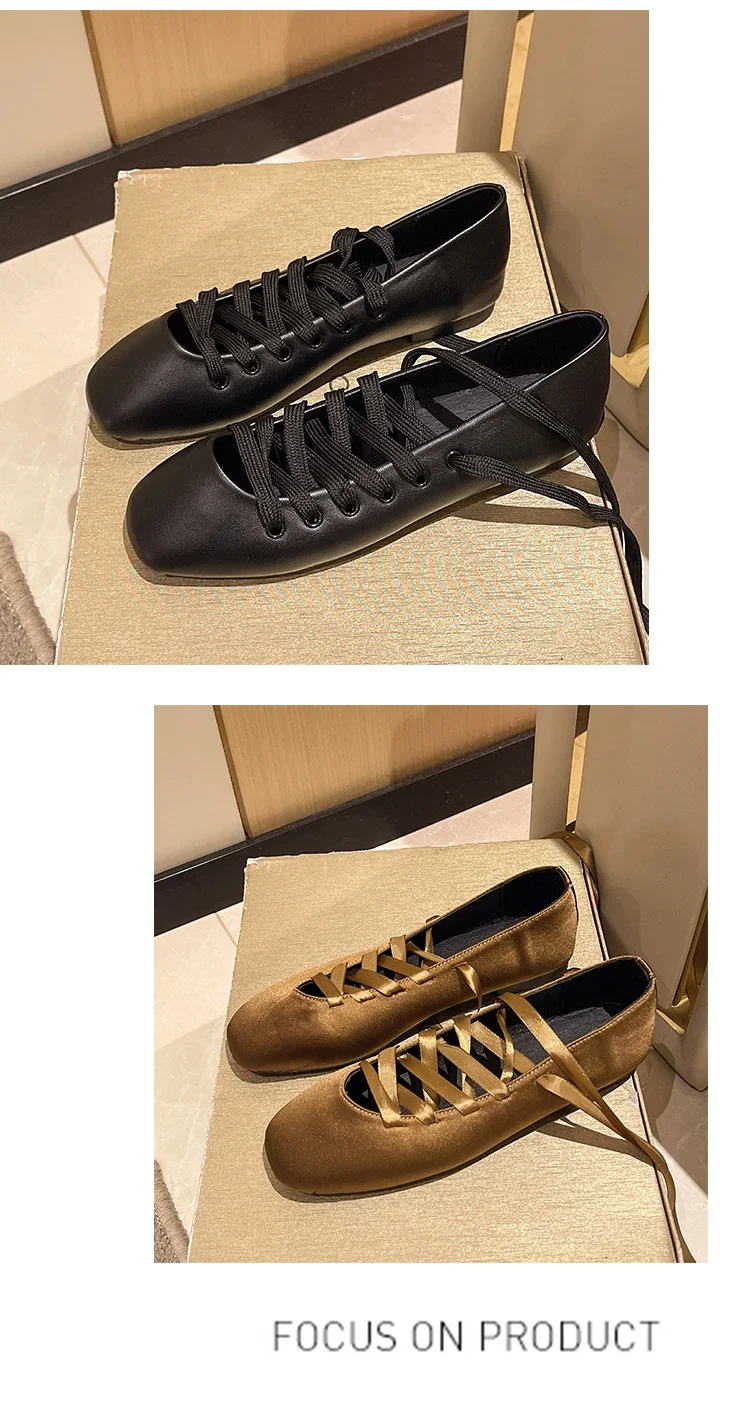 Shoes Woman 2025 Ballet Flats Square Toe Female Footwear New Big Size Retro Ballerinas Dress Mary Janes Ballerinas Woman Shoes Woman 2025 Ballet Flats Square Toe Female Footwear New Big Size Retro Ballerinas Dress Mary Janes Ballerinas Woman