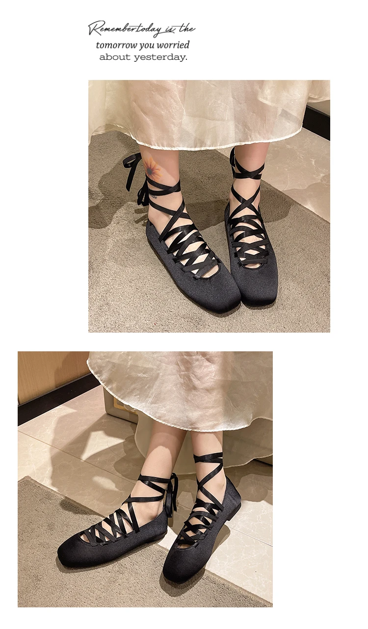 Shoes Woman 2025 Ballet Flats Square Toe Female Footwear New Big Size Retro Ballerinas Dress Mary Janes Ballerinas Woman Shoes Woman 2025 Ballet Flats Square Toe Female Footwear New Big Size Retro Ballerinas Dress Mary Janes Ballerinas Woman