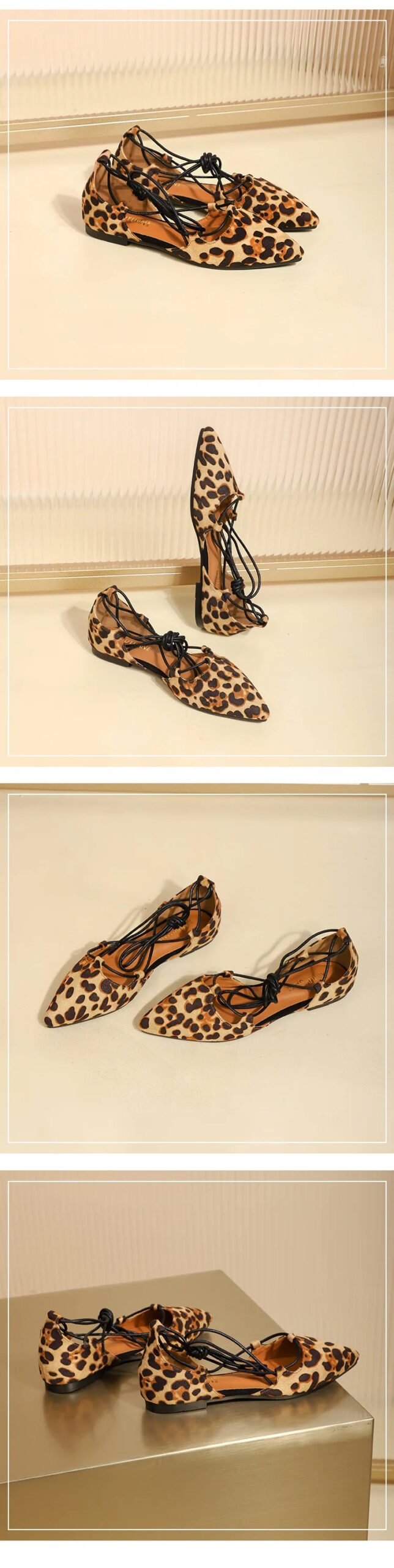 Sexy Cross-tied Gladiator Summer Shoes Woman Pointe Toe Cut Out Flat Lace Up Ballet Flats Roman Style Shoes Big Size 43