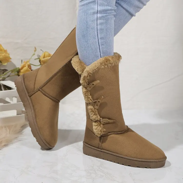 Classic Plush Snow Boots and Calf Women's Boots Wool Women's Boots Warm Winter Shoes 2025 Winter New Women's Shoes Classic Plush Snow Boots and Calf Women's Boots Wool Women's Boots Warm Winter Shoes 2025 Winter New Women's Shoes