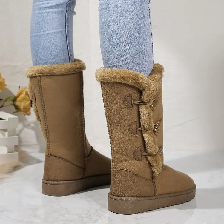 Classic Plush Snow Boots and Calf Women's Boots Wool Women's Boots Warm Winter Shoes 2025 Winter New Women's Shoes Classic Plush Snow Boots and Calf Women's Boots Wool Women's Boots Warm Winter Shoes 2025 Winter New Women's Shoes