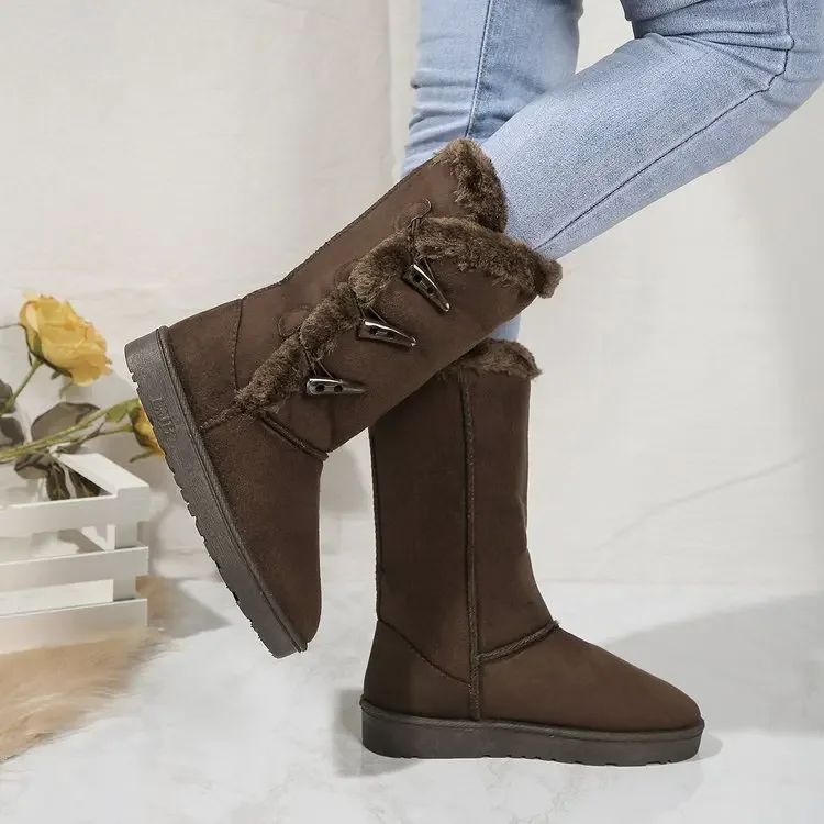 Classic Plush Snow Boots and Calf Women's Boots Wool Women's Boots Warm Winter Shoes 2025 Winter New Women's Shoes Classic Plush Snow Boots and Calf Women's Boots Wool Women's Boots Warm Winter Shoes 2025 Winter New Women's Shoes