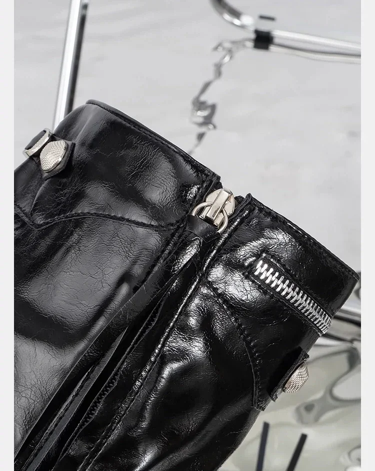 Women Sexy Boots Pointed Toe High Heels Shoes Autumn New Fashion Stilettos Designer Knee High Mujer Chelsea Boots Pumps