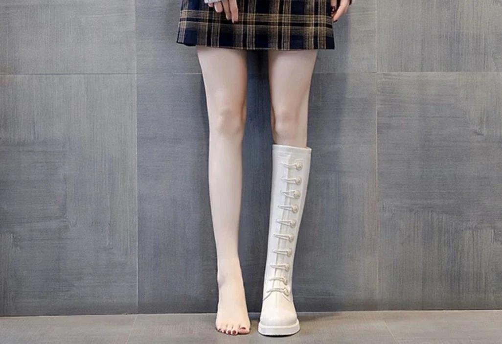 Middle Heel Shoes for Woman Elastic Round Toe Women's Boots Footwear Long New Rock Winter Knee High Shaft Quality Novelty Middle Heel Shoes for Woman Elastic Round Toe Women's Boots Footwear Long New Rock Winter Knee High Shaft Quality Novelty