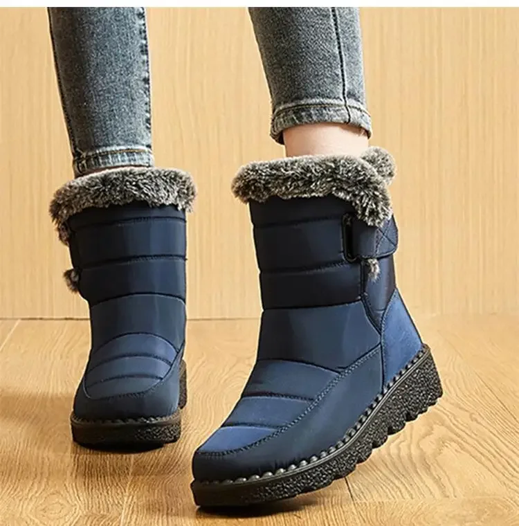 Boots Women Snow Plush Shoes Woman Platform Women's Boots Flat Keep Warm Women Shoes Casual Plus Size Winter Boots