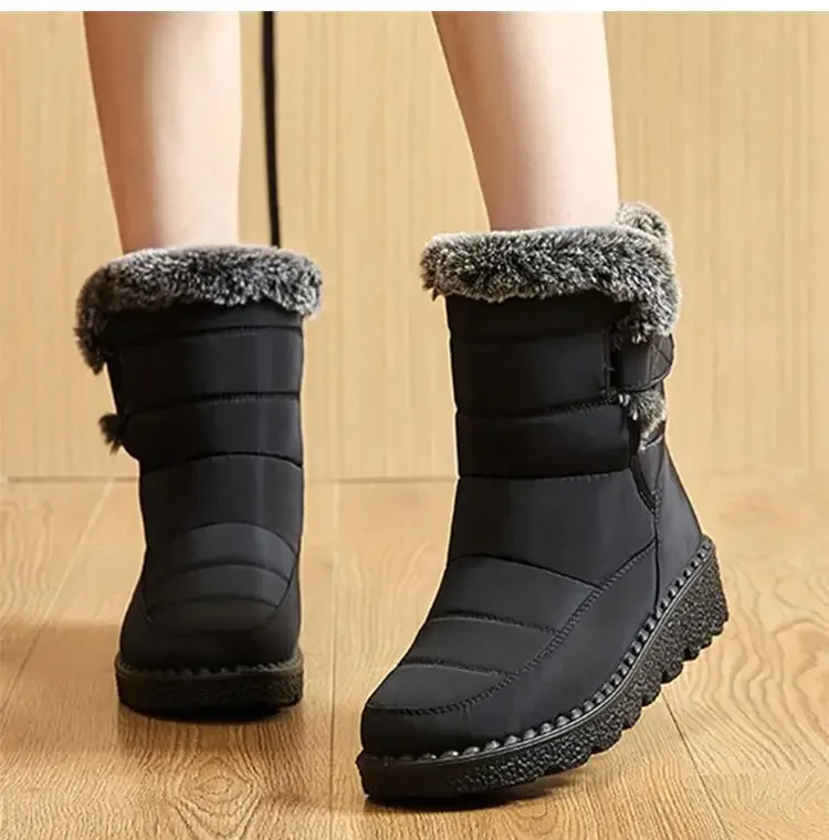 Boots Women Snow Plush Shoes Woman Platform Women's Boots Flat Keep Warm Women Shoes Casual Plus Size Winter Boots