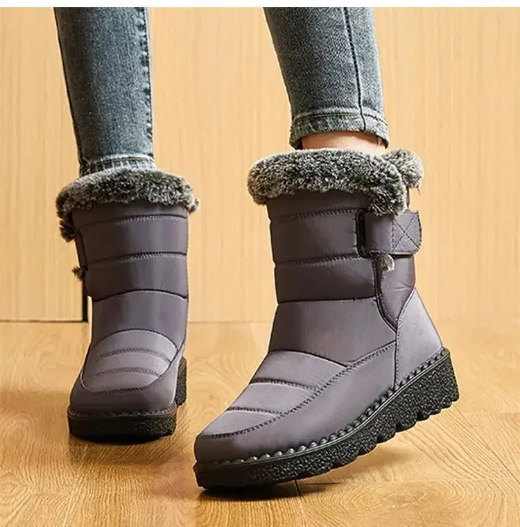 Boots Women Snow Plush Shoes Woman Platform Women's Boots Flat Keep Warm Women Shoes Casual Plus Size Winter Boots