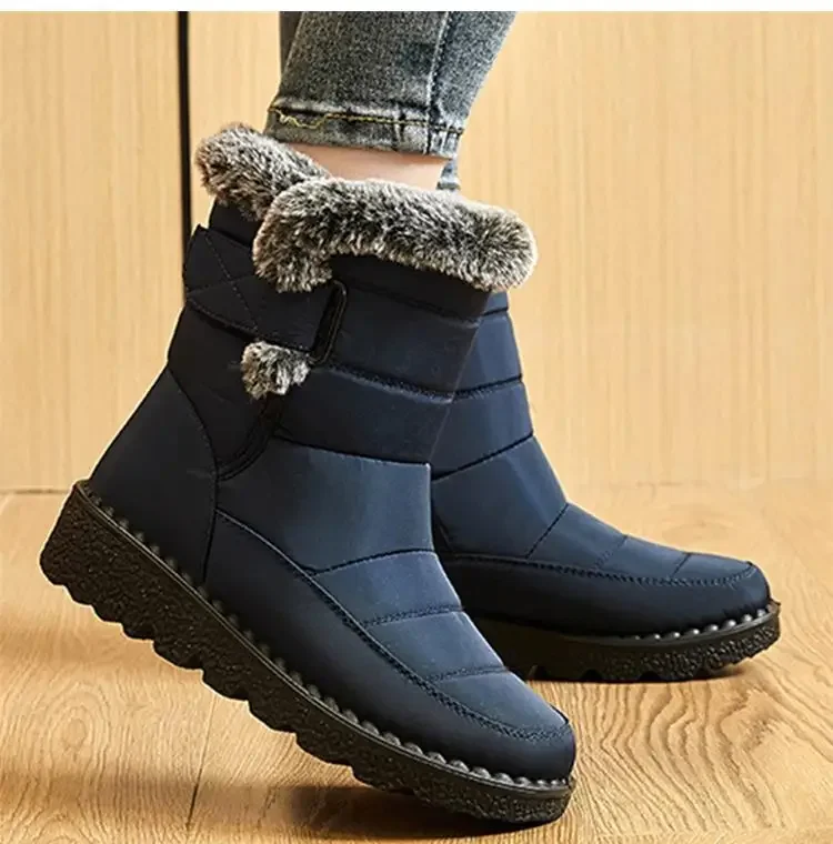Boots Women Snow Plush Shoes Woman Platform Women's Boots Flat Keep Warm Women Shoes Casual Plus Size Winter Boots