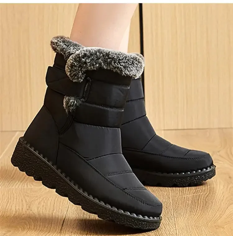 Boots Women Snow Plush Shoes Woman Platform Women's Boots Flat Keep Warm Women Shoes Casual Plus Size Winter Boots