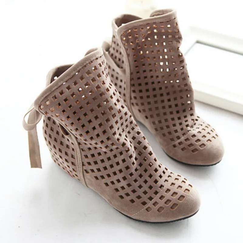 Summer Boots Bootie 2025 with The New Shoes Lace Openwork Crochet Boots Plus Size 43 Hollow Fashion Women Boots Summer Boots Bootie 2025 with The New Shoes Lace Openwork Crochet Boots Plus Size 43 Hollow Fashion Women Boots
