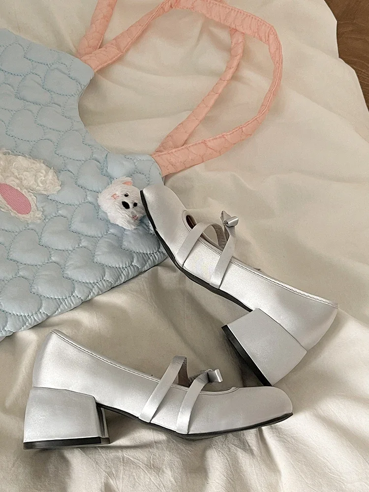 Pink Bow Knot Mary Janes Women's Oes Summer 2025 New Soft Round Head Ballet Flat Mouth Single Oes Faionable Casual Pink Bow Knot Mary Janes Women's Oes Summer 2025 New Soft Round Head Ballet Flat Mouth Single Oes Faionable Casual