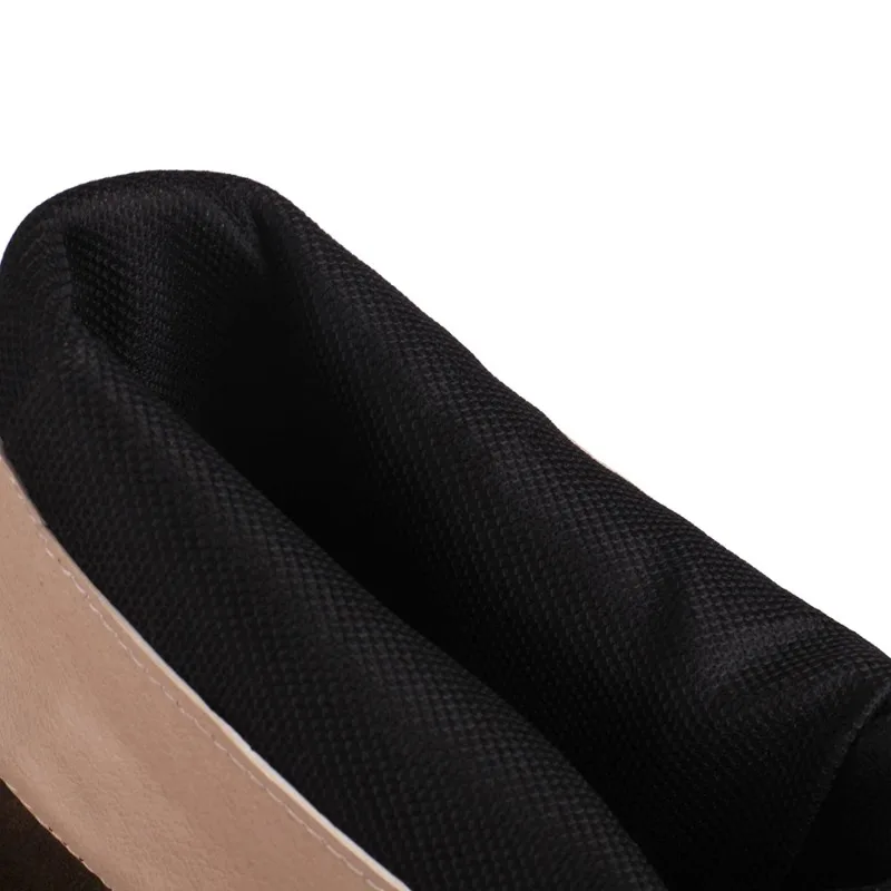 Vintage Knee High Boots Women Shoes Casual Brown Black Riding Boots Flats Autumn Winter Boots Shoes Woman Large Size 44