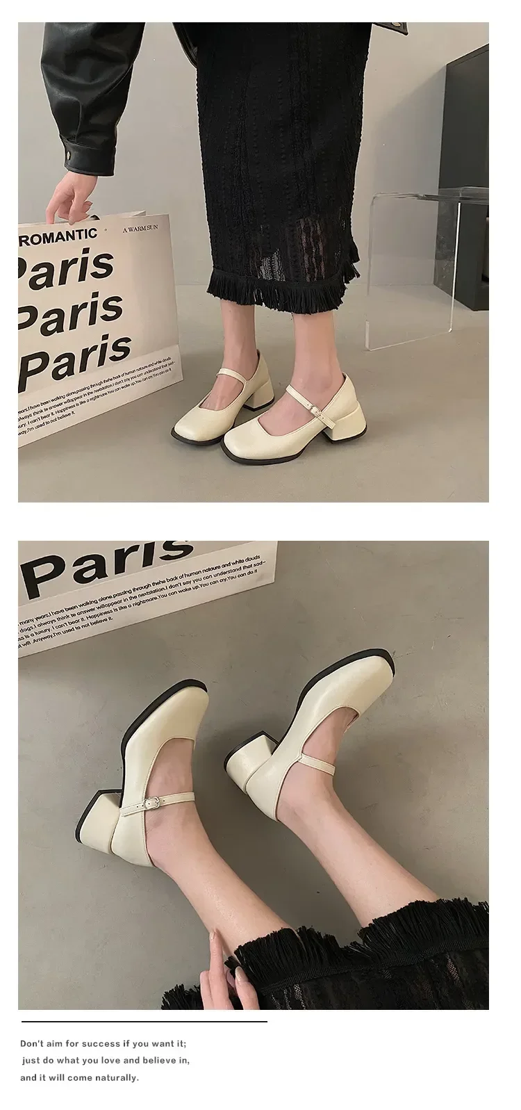 Summer Elegant Ladies Sandals Fashion Ladies Elastic Band Flat Heel Women Shallow Party Shoes Square Heel 35-40 Square Toe