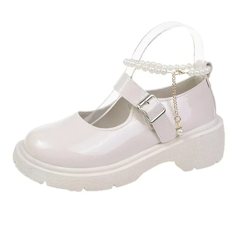Lolita Shoes Japanese Mary Jane Shoes Women Vintage Girls Students JK Uniform Platform Shoes Cosplay High Heels Plus Size