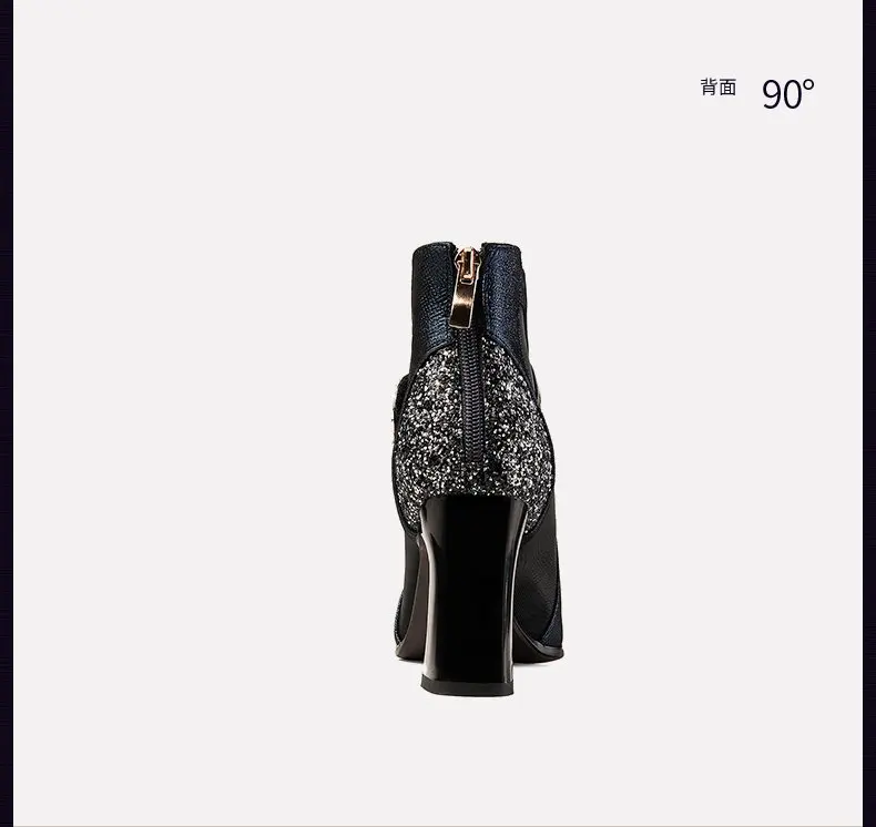 New Black High Heels Pointed Pumps Shoes Heel Sandal for Women Sexy Luxury Female Shoes Breathable Summer Heels Footwear