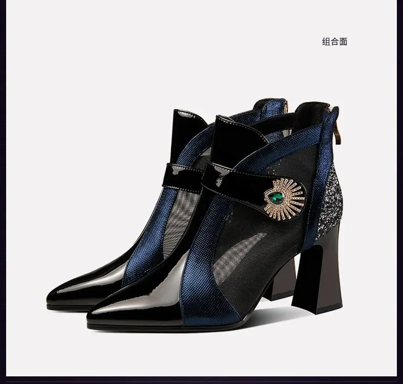 New Black High Heels Pointed Pumps Shoes Heel Sandal for Women Sexy Luxury Female Shoes Breathable Summer Heels Footwear