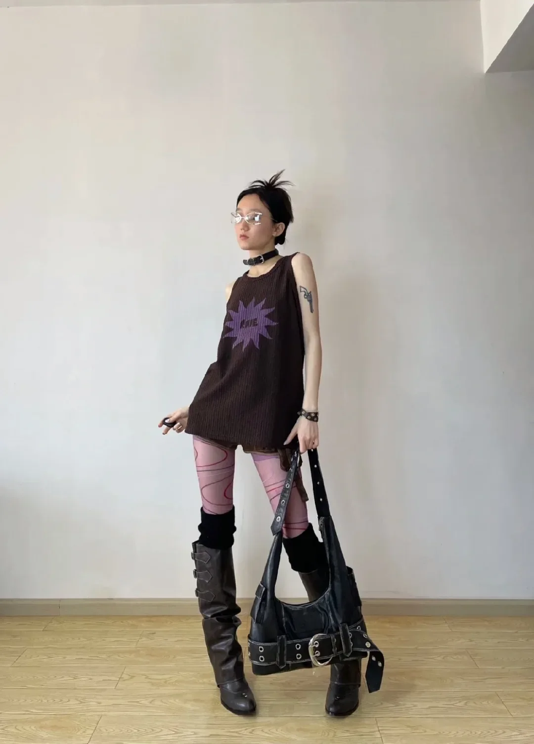 High Quality Y2k Style Vintage Detachable Boot Barrel Western Boots for Women Black Belt Straps Boot Shoes High Quality Y2k Style Vintage Detachable Boot Barrel Western Boots for Women Black Belt Straps Boot Shoes