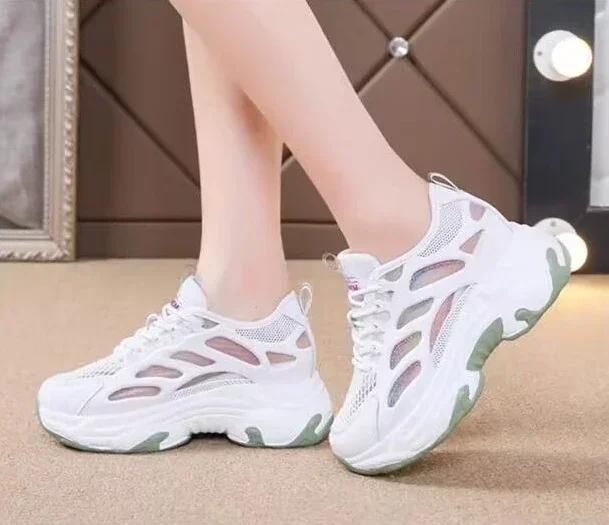 High on Platform Sneakers Shoes for Women Daily Routine 2025 New Arrival Walking Aesthetic Designer Luxury Offer Woman Footwear High on Platform Sneakers Shoes for Women Daily Routine 2025 New Arrival Walking Aesthetic Designer Luxury Offer Woman Footwear