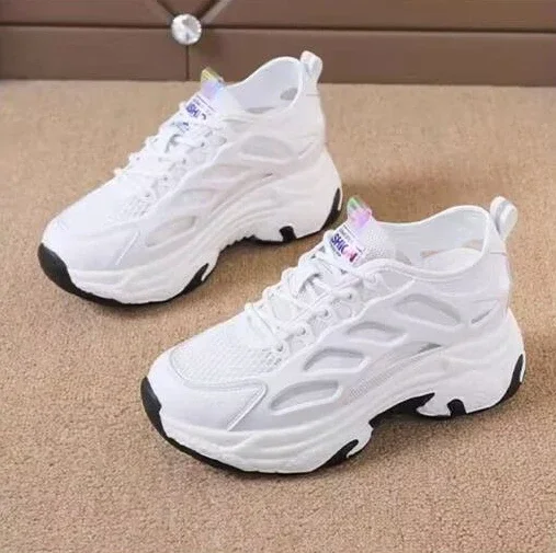 High on Platform Sneakers Shoes for Women Daily Routine 2025 New Arrival Walking Aesthetic Designer Luxury Offer Woman Footwear High on Platform Sneakers Shoes for Women Daily Routine 2025 New Arrival Walking Aesthetic Designer Luxury Offer Woman Footwear
