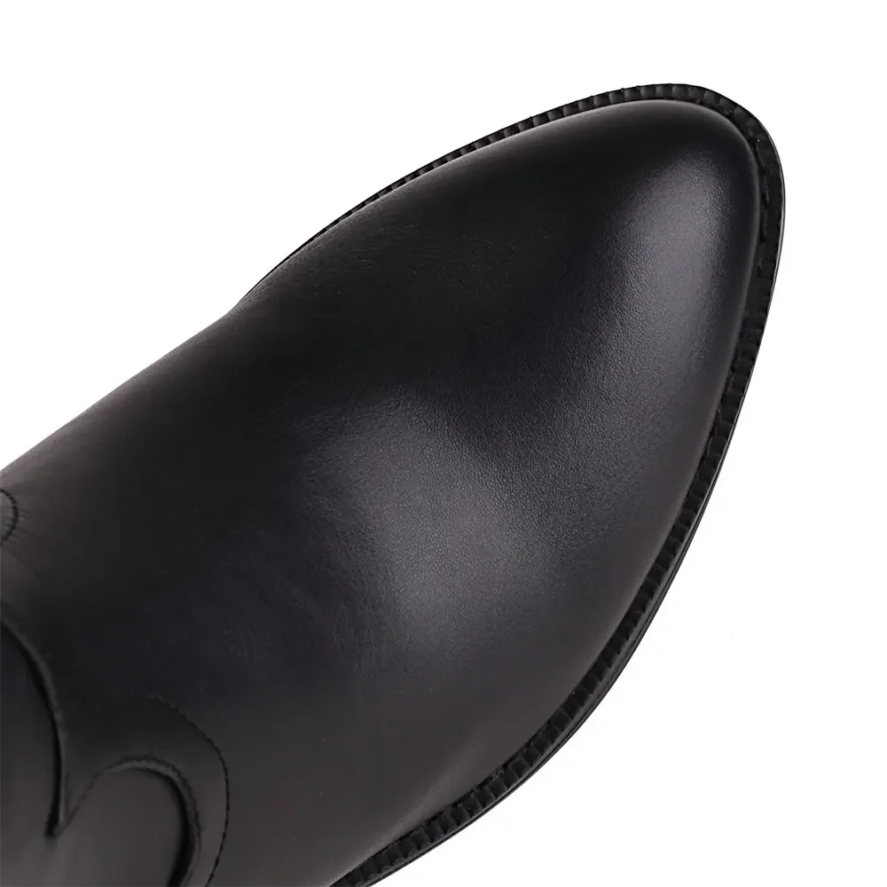 2025 Brand New Big size 43 Red Butterfly Cowboy Boots for Women Black Vintage Slip On Cowgirls Knee High Boots Shoes 2025 Brand New Big size 43 Red Butterfly Cowboy Boots for Women Black Vintage Slip On Cowgirls Knee High Boots Shoes