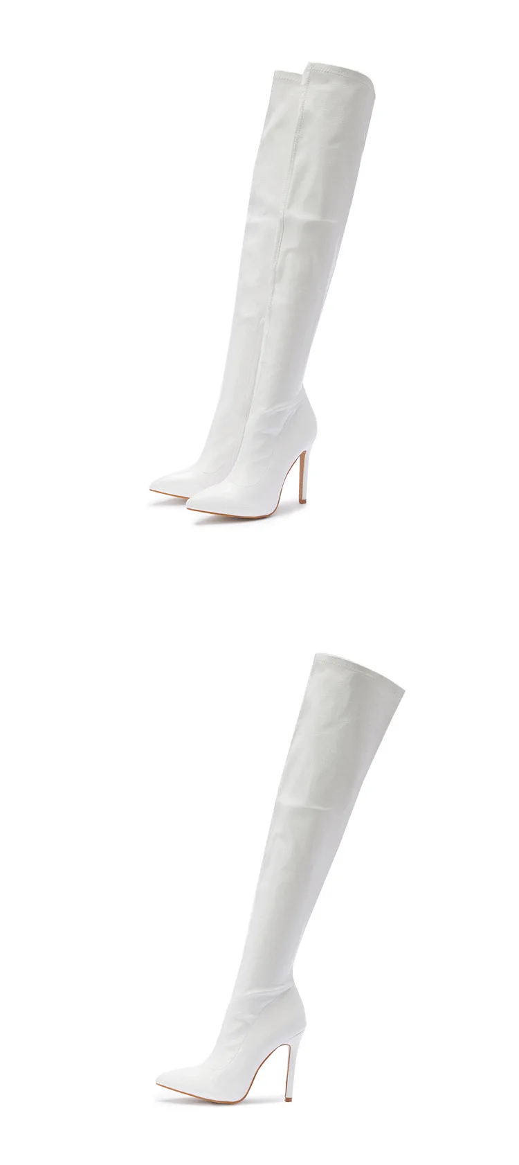 NEW Fashion Striped 11CM Thin Heels Ladies Boots 2023 Spring Sexy Over-the-Knee Side Zipper Slip-On Pointed Toe Botas Shoes NEW Fashion Striped 11CM Thin Heels Ladies Boots 2023 Spring Sexy Over-the-Knee Side Zipper Slip-On Pointed Toe Botas Shoes