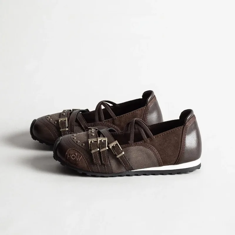 Women's Mary Jane Flat Shoes with Bow Cross Band Soft Bottom Leather Surface Retro Ballet Style Casual Footwear Summer Season Women's Mary Jane Flat Shoes with Bow Cross Band Soft Bottom Leather Surface Retro Ballet Style Casual Footwear Summer Season