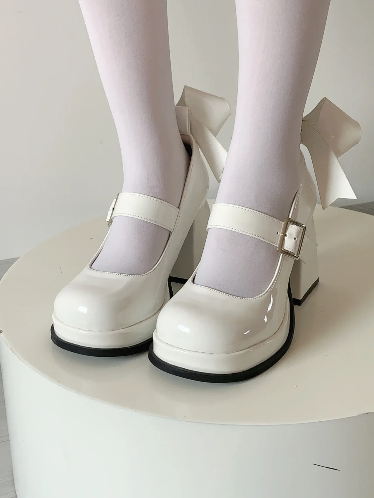 Lolita Shoes Pink Kawaii Shoes Leather Bow Platform Mary Jane Single Shoes Womens Sweet High Heels Japanese Original Pumps Lolita Shoes Pink Kawaii Shoes Leather Bow Platform Mary Jane Single Shoes Womens Sweet High Heels Japanese Original Pumps