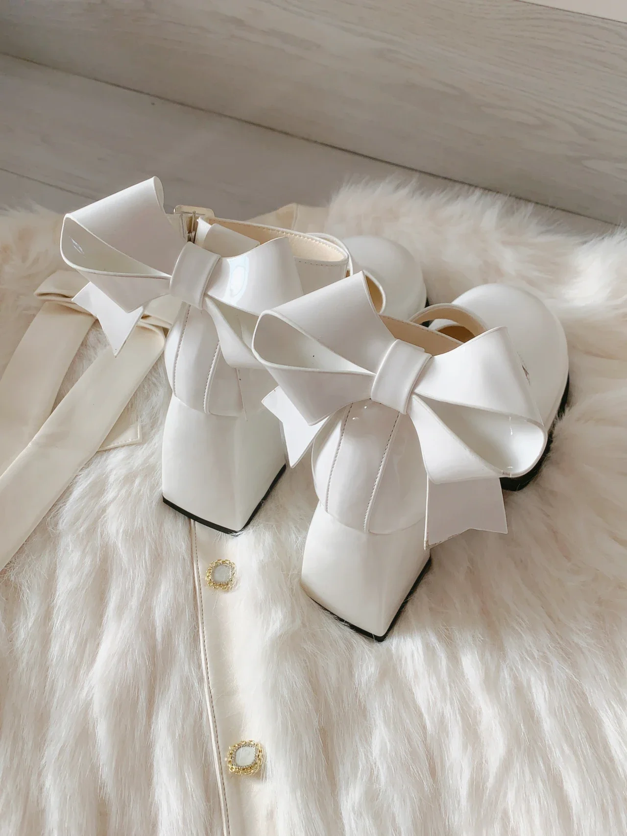 Lolita Shoes Pink Kawaii Shoes Leather Bow Platform Mary Jane Single Shoes Womens Sweet High Heels Japanese Original Pumps Lolita Shoes Pink Kawaii Shoes Leather Bow Platform Mary Jane Single Shoes Womens Sweet High Heels Japanese Original Pumps