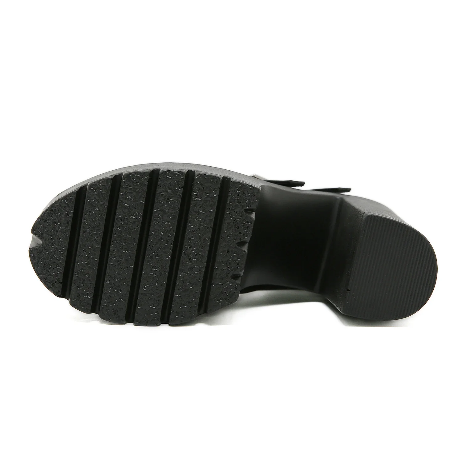 Women Block Heels for Halloween Fashion Buckle Strap Dress Pumps Platform Mary Jane Shoes Stylish Back Zipper