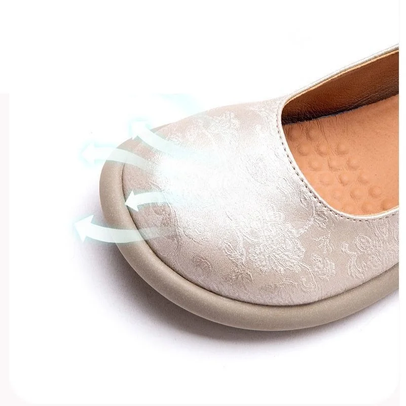 Mary Jane Flats Women's Wide Toe Shoes Ladies Soft Loafers Split Leather Shallow Shoes Mom Nurse Flats Woman Moccasin Mary Jane Flats Women's Wide Toe Shoes Ladies Soft Loafers Split Leather Shallow Shoes Mom Nurse Flats Woman Moccasin