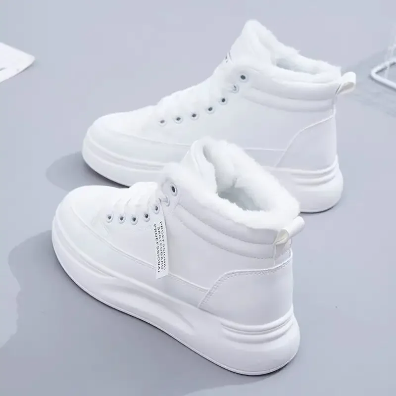 Winter Women Shoes Warm Fur Plush Lady Casual Shoes Lace Up Fashion Sneakers Platform Snow Boots Big Size Winter Women Shoes Warm Fur Plush Lady Casual Shoes Lace Up Fashion Sneakers Platform Snow Boots Big Size