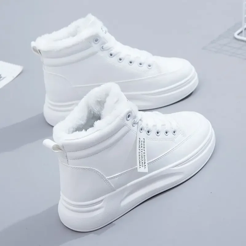 Winter Women Shoes Warm Fur Plush Lady Casual Shoes Lace Up Fashion Sneakers Platform Snow Boots Big Size Winter Women Shoes Warm Fur Plush Lady Casual Shoes Lace Up Fashion Sneakers Platform Snow Boots Big Size